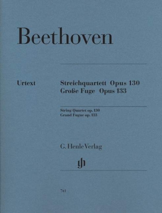 Streichquartett B-Dur und Gro�e Fuge (Stimmen)