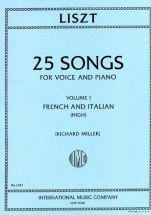 25 songs vol.1 (French and italien songs) for high voice and Piano