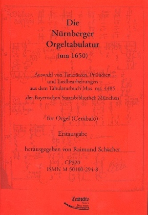 Die N�rnberger Orgeltabulatur um 1650 f�r Orgel