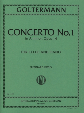 Konzert a-moll op. 14 f�r Violoncello und Klavier
