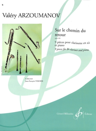Sur le chemin du retour op.163 9 pi�ces pour clarinette en sib et piano