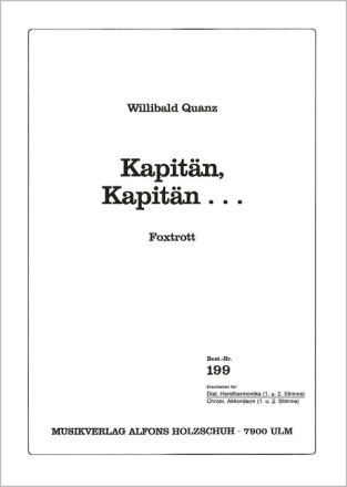 Kapit�n Kapit�n f�r diatonische Handharmonika (mit 2. Stimme)