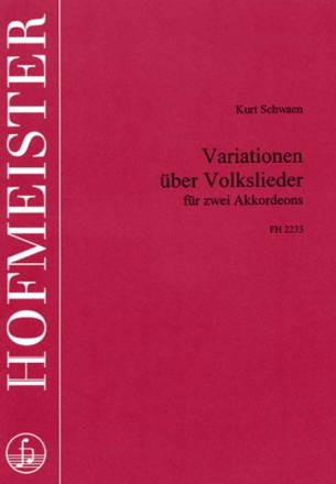 Variationen �ber Volkslieder f�r 2 Akkordeons