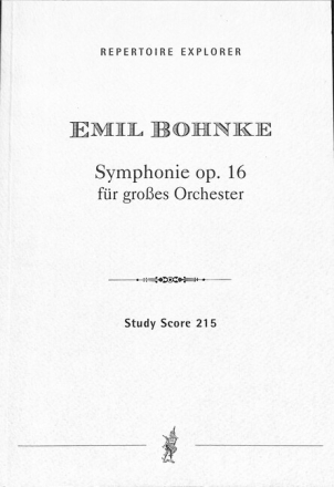 Sinfonie op.16 f�r Orchester Studienpartitur