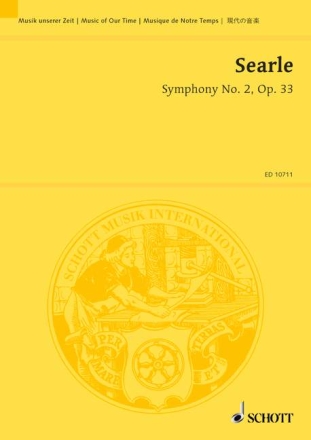 Sinfonie Nr.2 op.33 f�r Orchester Studienpartitur