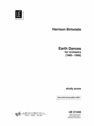 Earth dances f�r Orchester Studienpartitur