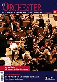 Das Orchester November 2005 (Nr.11) Zeitschrift f�r Orchesterkultur und Rundfunk-Chorwesen