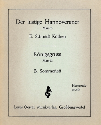 Lustige Hannoveraner f�r Blasorchester