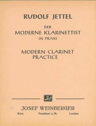 17 Studien Band 3 (Nr.13-17) f�r 3 Klarinetten,  Partitur und Stimmen Der moderne Klarinettist Band 3