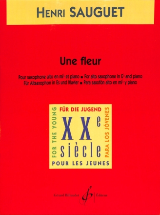 Une Fleur pour saxophone alto et piano