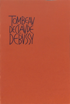Tombeau de Claude Debussy f�r Sopran und Instrumente Studienpartitur