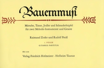 Bauernmusi Band 1 f�r 2 Melodieinstrumente und Gitarre 2. Stimme