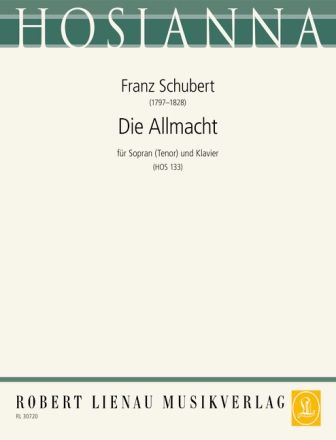 Die Allmacht op.79,2 f�r hohe Singstimme und Klavier