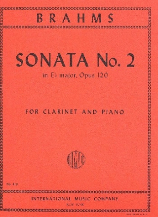 Sonata e flat major op.120 for clarinet and piano
