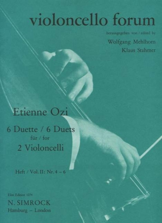 6 DUETTE BAND 2 (NR.4-6) f�r 2 Violoncelli Stimmen