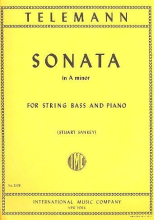 Sonata in a Minor for string bass and piano