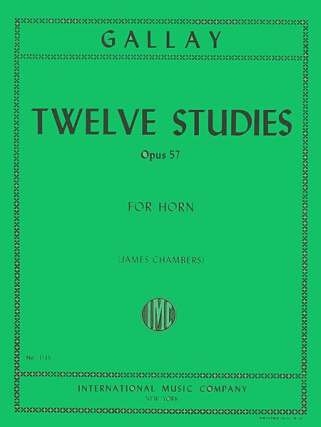 12 Studies op.57 for horn CHAMBERS, JAMES, ED