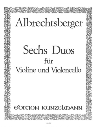 Sechs Duos f�r Violine und Violoncello Stimmen