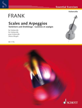 Tonleitern und Dreikl�nge f�r Violoncello