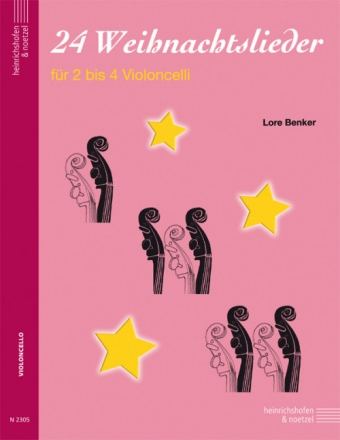 24 WEIHNACHTSLIEDER FUER 2 BIS 4 VIOLONCELLI BENKER, LORE, ED.