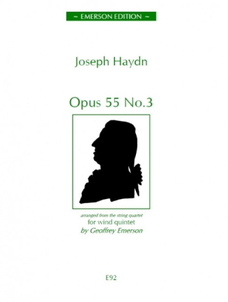 STRING QUARTET IN B FLAT OP.55/3 ARRANGED FOR WIND QUINTET