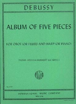 Album of 5 pieces for oboe (flute) and harp (piano)