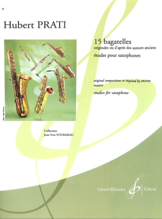 15 bagatelles �tudes pour saxophone