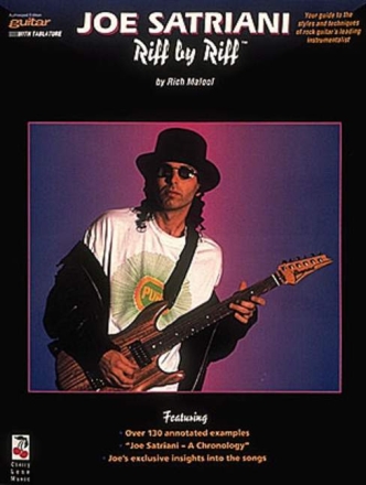 JOE SATRIANI: RIFF BY RIFF SONGBOOK FOR GUITAR WITH TABLATURE ED. MALOOF, RICH