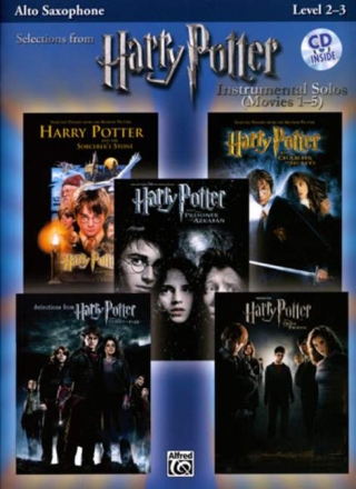 Selections from Harry Potter vol.1-5 (+Online Audio): for alto saxophone