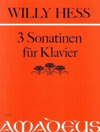 3 Sonatinen op.114 f�r Klavier (G-Dur, F-Dur, a-Moll)