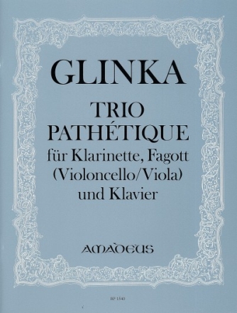 Trio path�tique f�r Klarinett, Fagott (Viola/Violoncello) und Klavier Partitur (=Klavier) und Stimmen