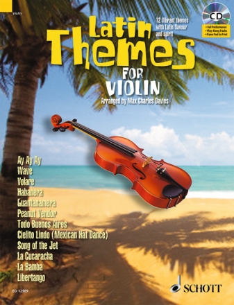 Latin Themes (+CD) f�r Violine (Klavierbegleitung als PDF zum Ausdrucken)