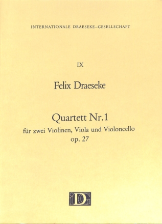 Streichquartett Nr.1 op.27 Partitur und Stimmen