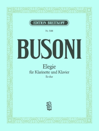 Elegie f�r Klarinette und Klavier
