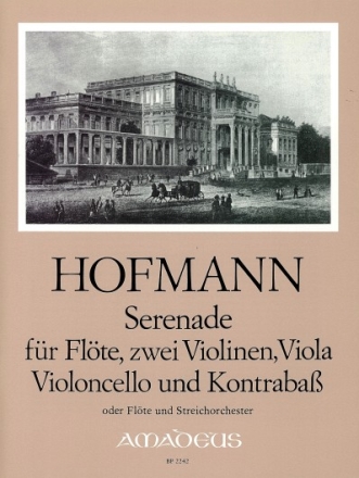 Serenade op.65 fuer fl, 2 vl, va, vc und kb (fl u. streichorchester) Stimmen