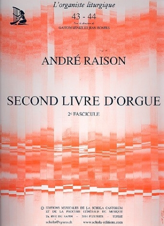 Second livre d'orgue vol.2 pour orgue