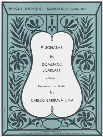 9 SONATAS VOL.2 (6-9) FOR GUITAR L187, L83, L454, L23 BARBOSA-LIMA, C., ED.