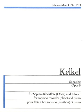 Sonatine op.9 f�r Sopranblockfl�te (Oboe) und Klavier