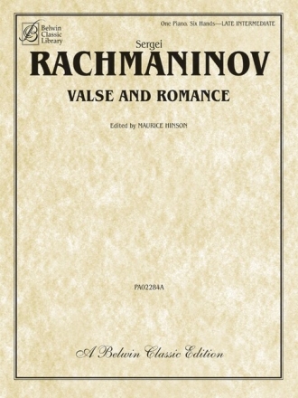 Valse and Romance for piano 6 hands score