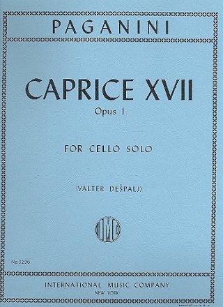 Caprice no.17 op.1 for cello solo