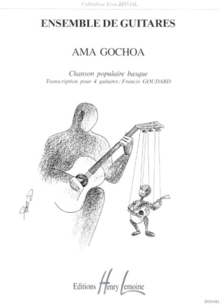 Ama gochoa chanson populaire basque pour 4 guitares partition et parties