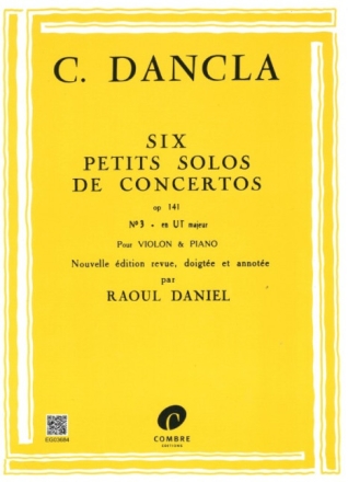 Petit solo de concerto ut majeur op.141,3 pour violon et piano
