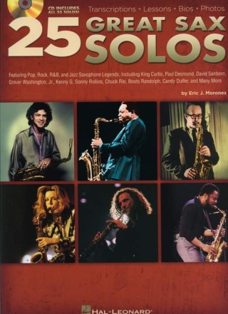 25 great Sax Solos (+Audio Online) for saxophone (alto/tenor)