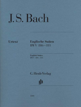 6 Englische Suiten BWV806-811 f�r Klavier (ohne Fingersatz)