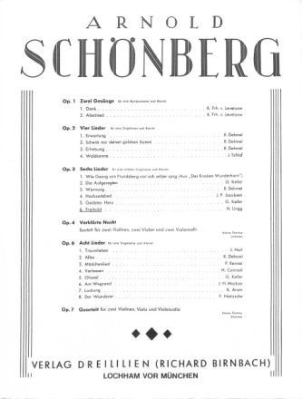 Freihold op.3,6 f�r Gesang (mittel) und Klavier