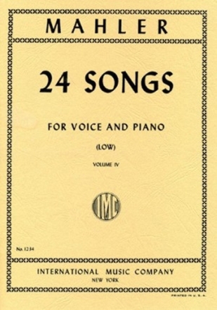 24 Songs Vol.4 for low voice and piano