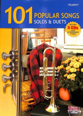 101 popular Songs (+ 3 CD's): for 1-2 trumpets score