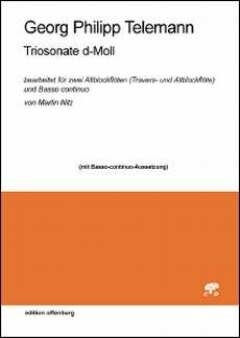 Sonate d-Moll f�r 2 Altblockfl�ten und Bc (ausgesetzt) Partitur und Stimmen