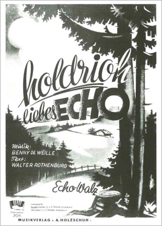 HOLDRIOH LIEBES ECHO ECHO-WALZ FUER DIAT. HANDHARMONIKA (+2.STIMME)