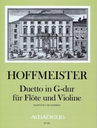 Duett G-Dur f�r Fl�te und Violine Partitur und Stimmen